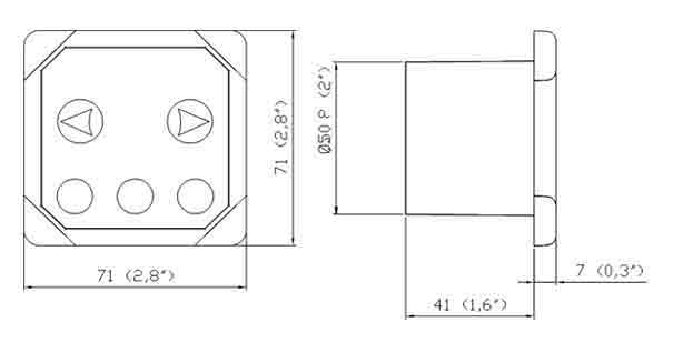 Kontrollpanel SLEIPNER Touch 1224V Firkantet Sprutsikker 8950 G